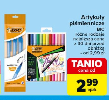 Cienkopisy mix kolorów Bic intensity promocja