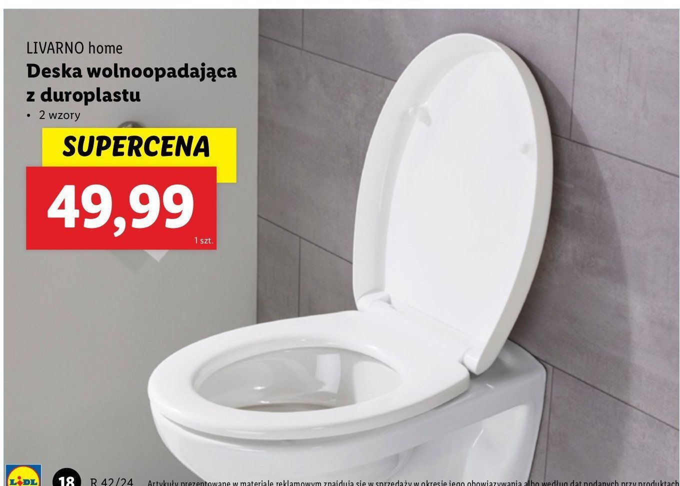 Deska sedesowa wolnoopadająca LIVARNO HOME promocja