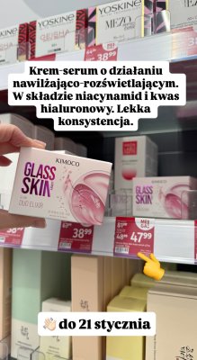 Krem-serum nawilżająco-rozświetlające Glass Skin promocja w Rossmann