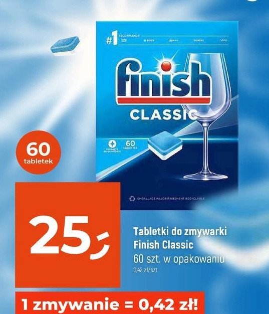 Tabletki do zmywarek regular Finish classic promocja