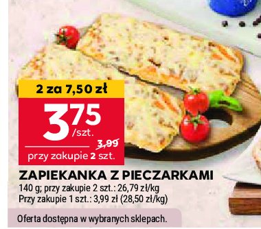 Zapiekanka z pieczarkami promocja