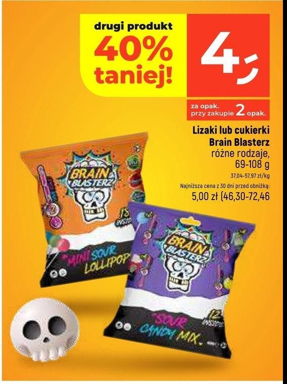 Cukierki sour candy mix BRAIN BLASTERZ Bon bon buddies promocja w Dealz