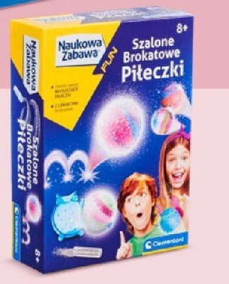 Zestaw Naukowa Zabawa Szalone Brokatowe Piłeczki 8+ promocja w Netto