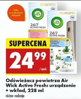 Odświeżacz powietrza białe kwiaty jasmine Air wick active fresh promocja