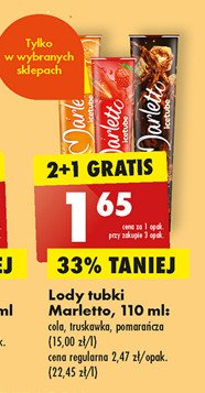 Lody cola Marletto promocja