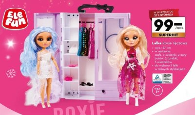 Lalka Roxie Tęczowa, 27 cm, różne rodzaje promocja w Biedronka