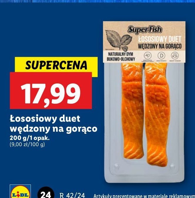 Łososiowy duet wędzony na gorąco Superfish promocja