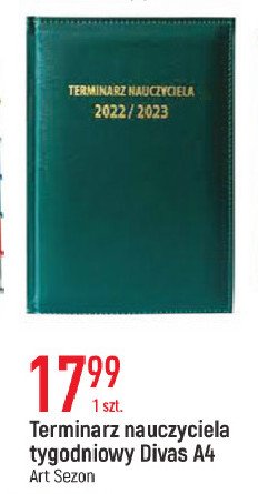 Terminarz tygodniowy a4 Artsezon promocja w Selgros