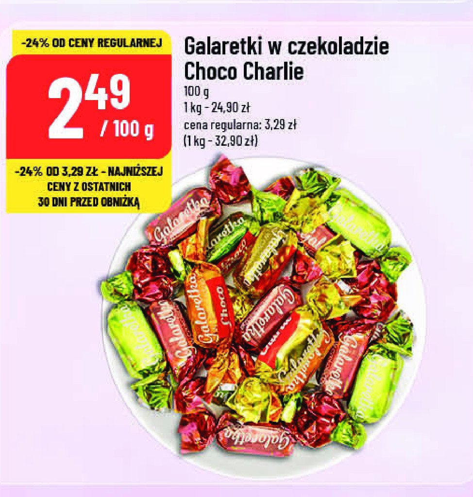 Galaretki w czekoladzie Choco charlie promocja