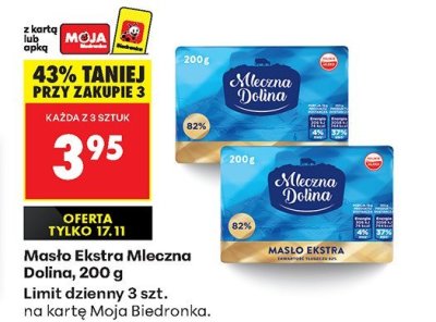 Masło ekstra promocja w Biedronka