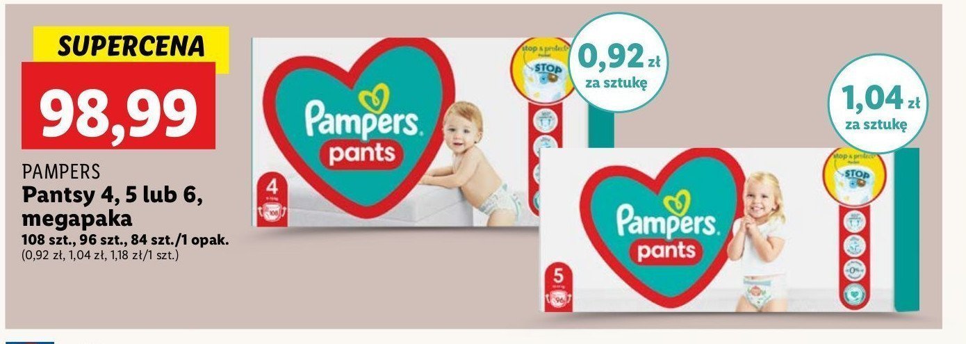 Pieluchomajtki 4 Pampers pants promocja