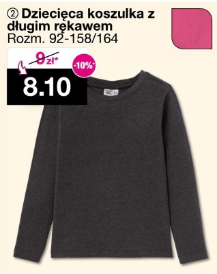 Dziecięca koszulka z długim rękawem promocja w Woolworth