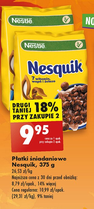 Płatki śniadaniowe Nesquik promocja