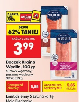 Boczek Kraina Wedlin promocja w Biedronka