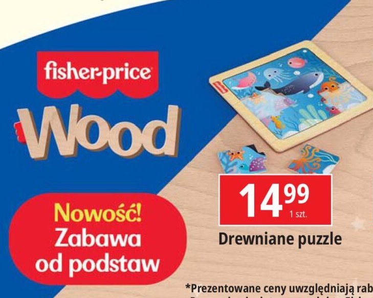 Puzzle drewniane Fisher-price promocja