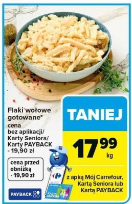 Flaki wołowe gotowane promocja w Carrefour Market