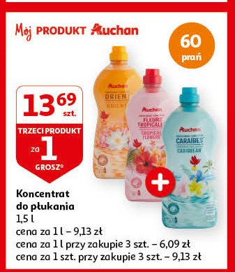 Koncentrat do prania caraibes Auchan różnorodne (logo czerwone) promocja