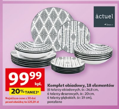 Serwis stołowy porcelanowy Actuel promocja