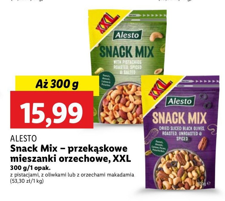 Orzechowy mix z orzechami makadamia Alesto promocja