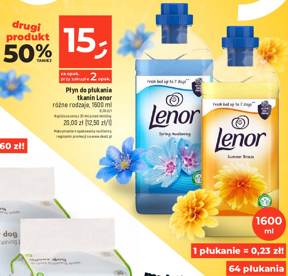 Płyn do płukania spring awakening Lenor classic promocja