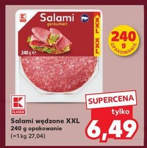 Salami wędzone K-classic promocja