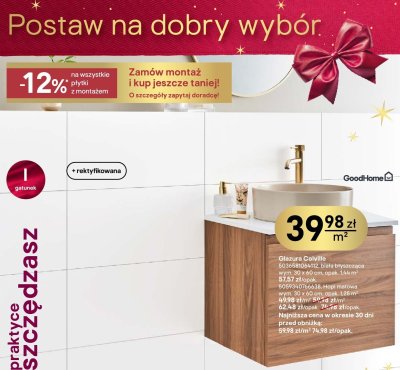 Glazura Colvillo GoodHome biała błyszcząca promocja w Castorama