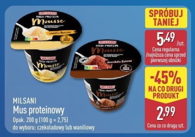 Mus proteinowy waniliowy promocja w Aldi
