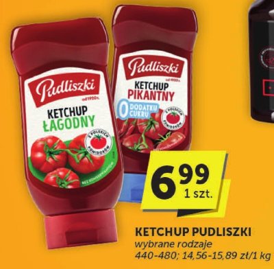 Ketchup PUDLISZKI wybrane rodzaje promocja w Euro Sklep