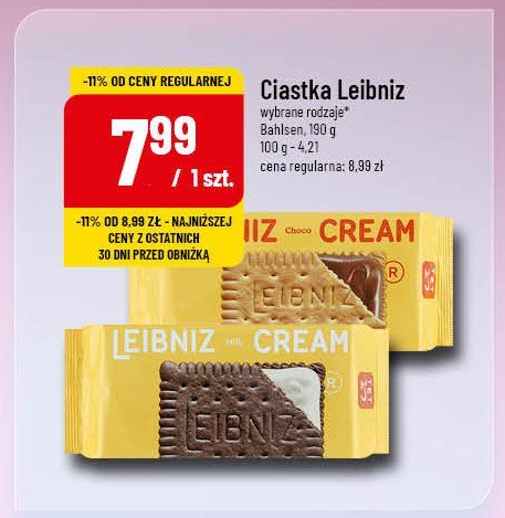 Ciastka keks & cream milk Leibniz Leibniz bahlsen promocja w POLOmarket