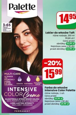 Lakier do włosów Taft różne rodzaje 250 ml promocja w Dino