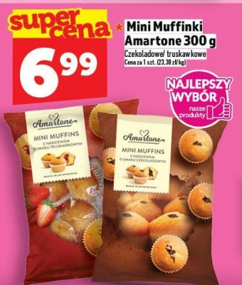 Mini muffinki Amartone 300g różne smaki promocja w TOPAZ