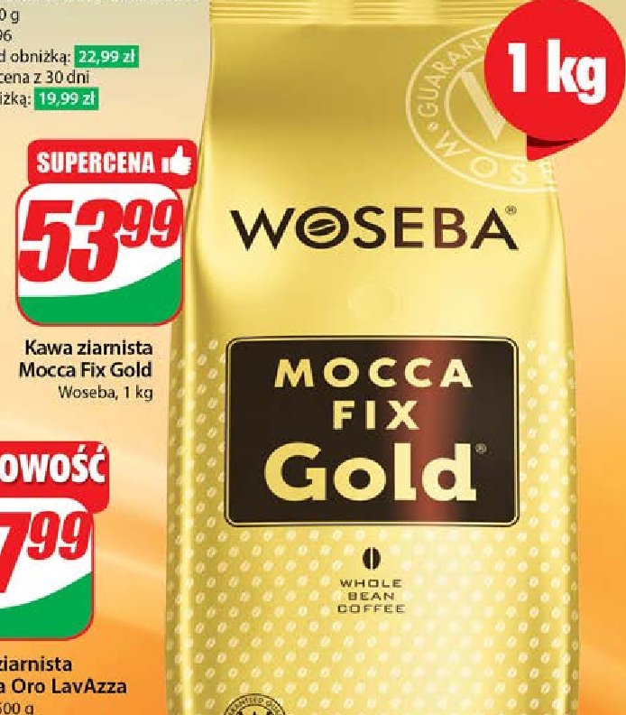 Kawa Woseba mocca fix gold promocja w Dino