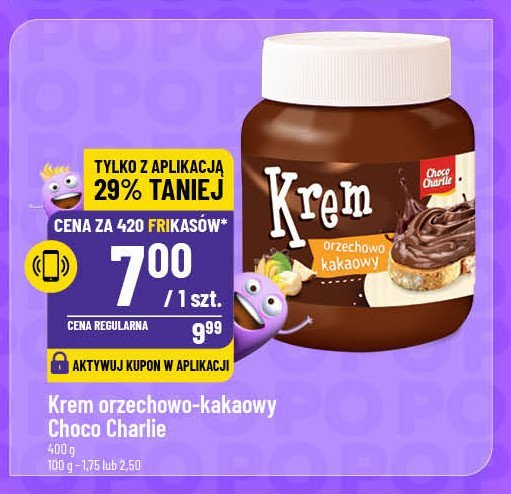 Krem kakaowo - orzechowy Choco charlie promocja