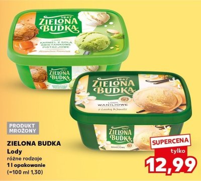 Lody ZIELONA BUDKA różne rodzaje promocja w Kaufland