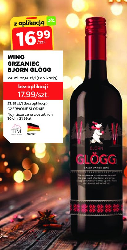 Wino grzane Bjorn glogg promocja w Stokrotka