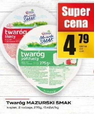 Twaróg MAZURSKI SMAK promocja w Supeco