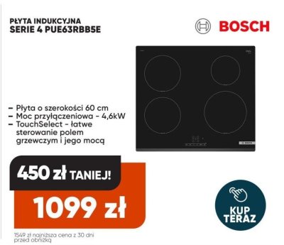 Płyta indukcyjna Serie 4 PUE63RBB5E promocja w Max Elektro