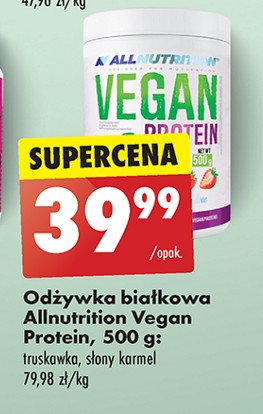 Odżywka białkowa strawberry ALLNUTRITION VEGAN PROTEIN promocja w Biedronka