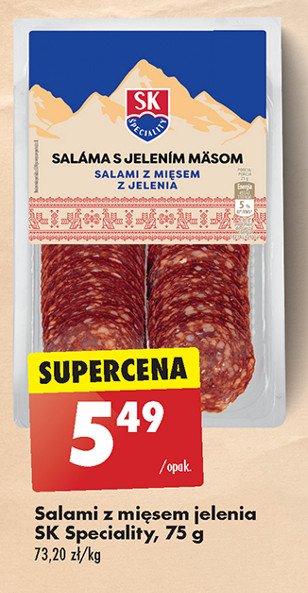 Salami z mięsem jelenia Sk speciality promocja