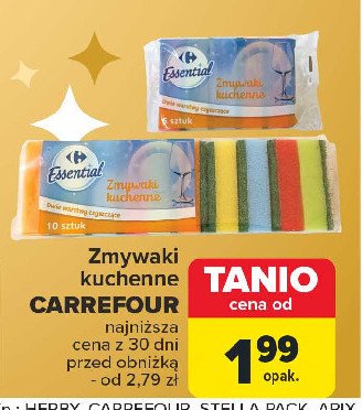 Zmywaki kuchenne Carrefour essential promocja w Carrefour Market