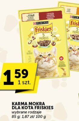 Karma mokra dla kota Friskies wybrane rodzaje promocja w Groszek
