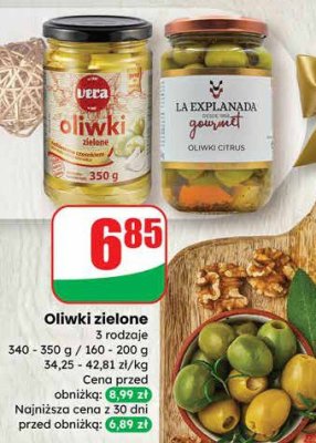 Oliwki zielone 3 rodzaje promocja w Dino