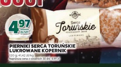 Pierniki Serca Toruńskie lukrowane Kopernik promocja w Stokrotka