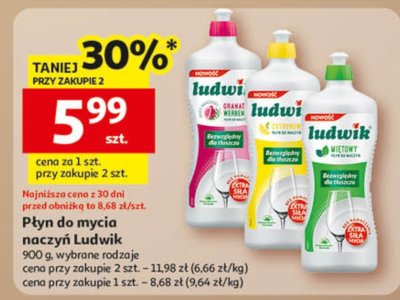 Płyn do mycia naczyń Ludwik promocja w Auchan