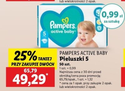 Pieluszki 5 junior Pampers active baby-dry promocja