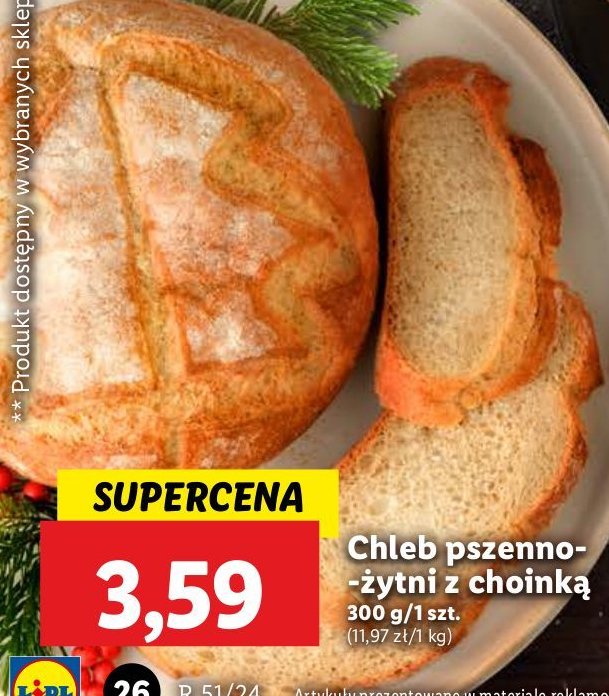 Chleb pszenno żytni promocja w Lidl