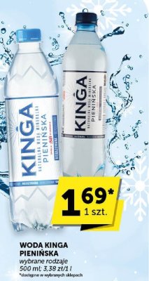 Woda Kinga Pienińska wybrane rodzaje 500 ml promocja w ABC