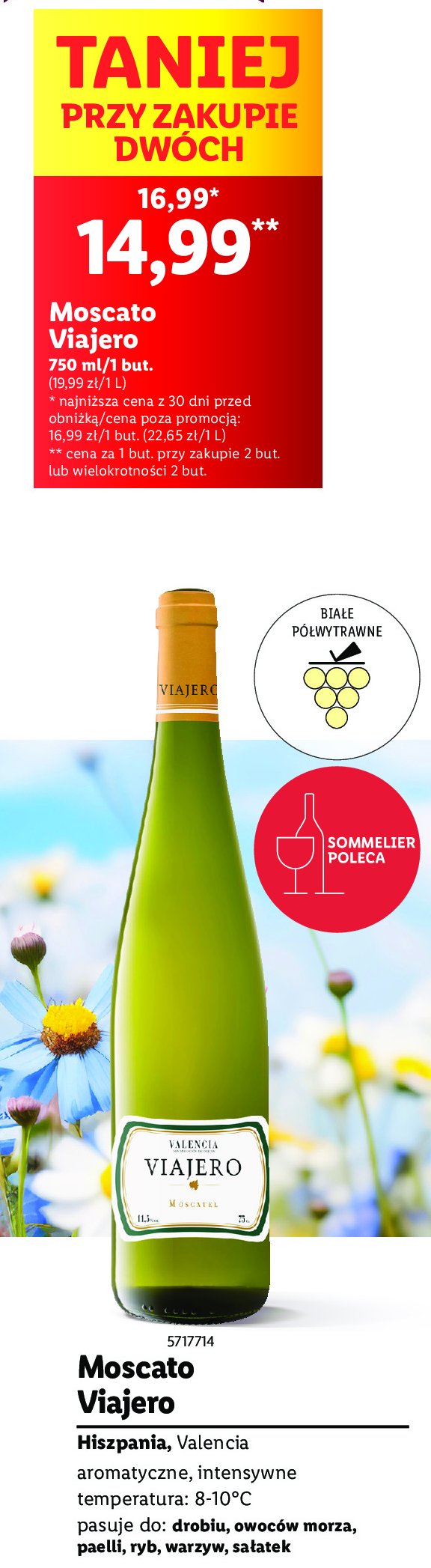 Wino Viajero moscato promocja