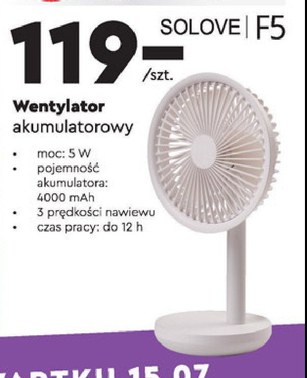 Wentylator solove f5 Xiaomi promocja