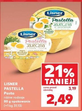 Pasta jajeczna z 艂ososiem Lisner pastella promocja
